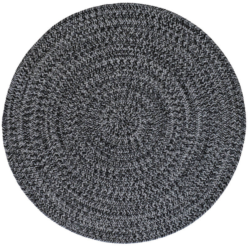 Stockton Dark Gray Braided Rug Round SiloC image