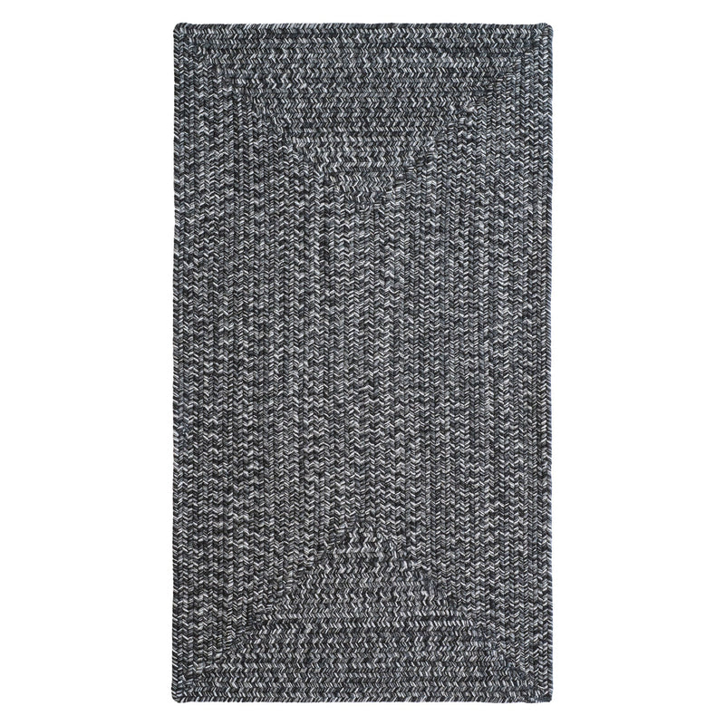 Stockton Dark Gray Braided Rug Concentric SiloQ image