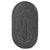 Stockton Dark Gray Braided Rug Oval SiloV image