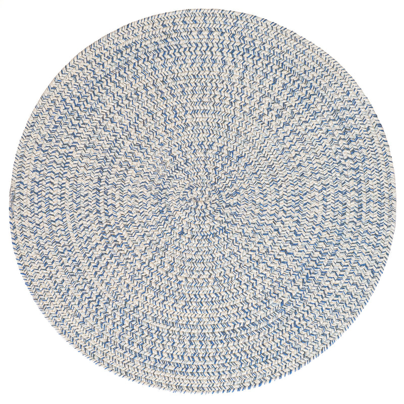 Stockton Light Blue Braided Rug Round SiloC image