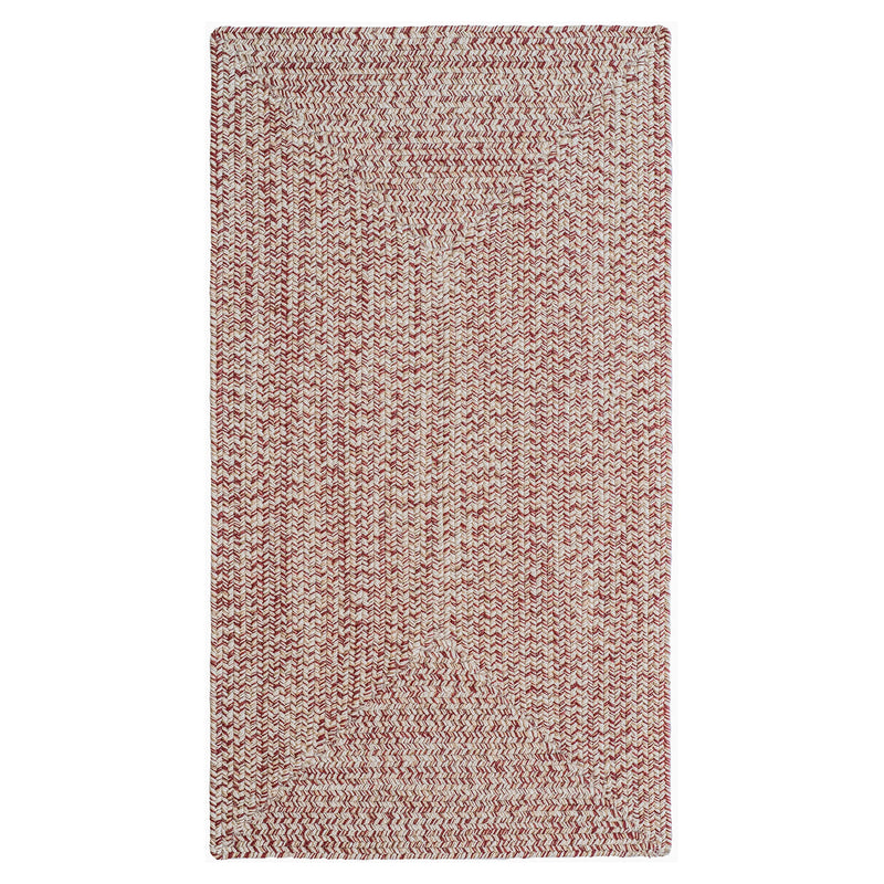 Stockton Light Red Braided Rug Concentric SiloQ image