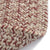 Stockton Light Red Braided Rug Oval Back image