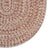 Stockton Light Red Braided Rug Oval Corner image