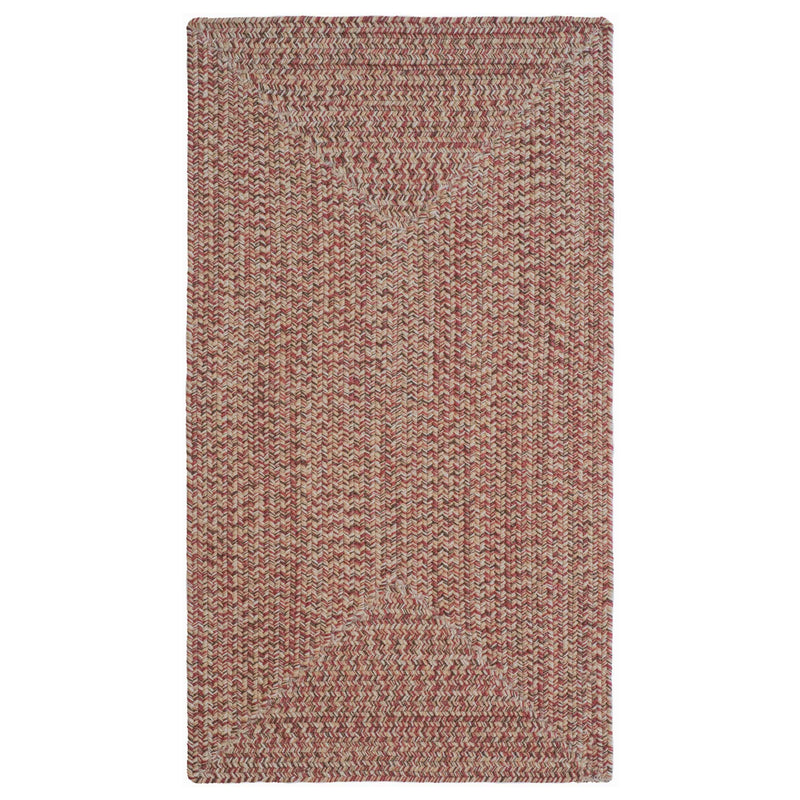 Stockton Medium Red Braided Rug Concentric SiloQ image