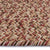 Stockton Medium Red Braided Rug Oval Cross Section image