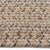 Stockton Medium Brown Braided Rug Concentric Cross Section image