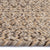 Stockton Medium Brown Braided Rug Oval Cross Section image