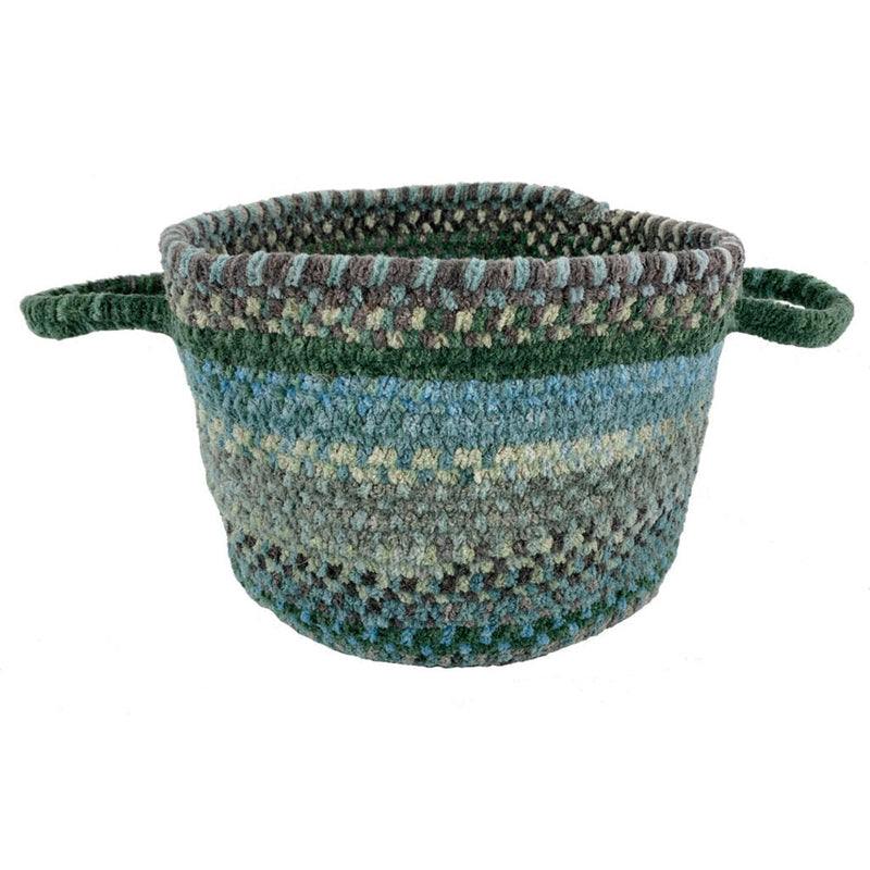 Synergy Misty Sage Braided Rug Basket SiloB image