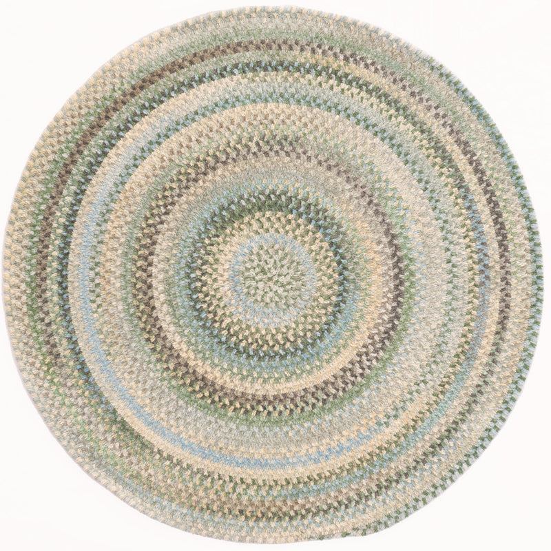 Synergy Misty Sage Braided Rug Round SiloC image