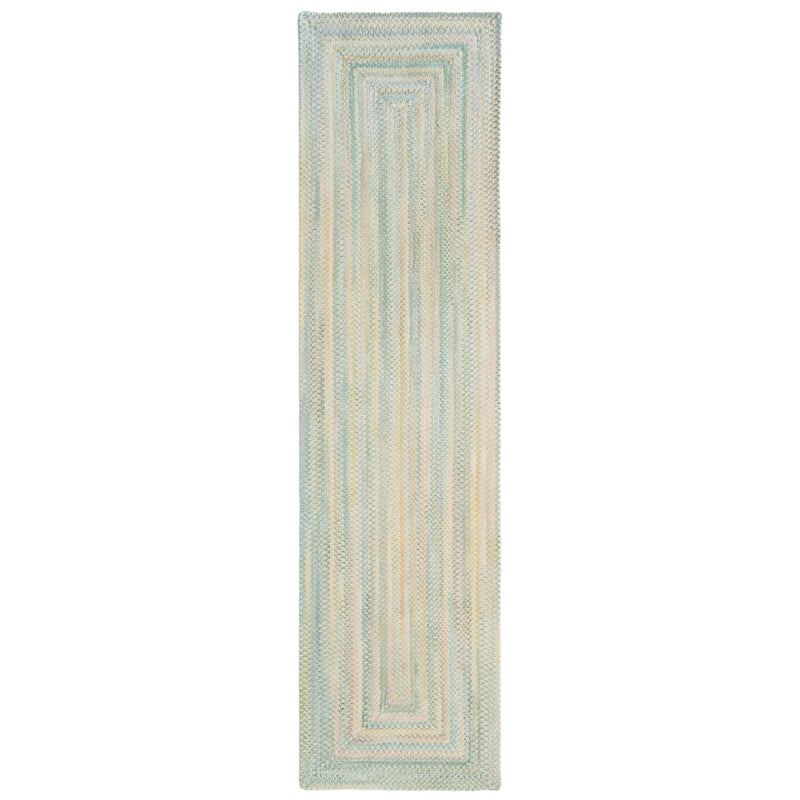 Synergy Blue Opal Braided Rug Concentric Runner Silo image