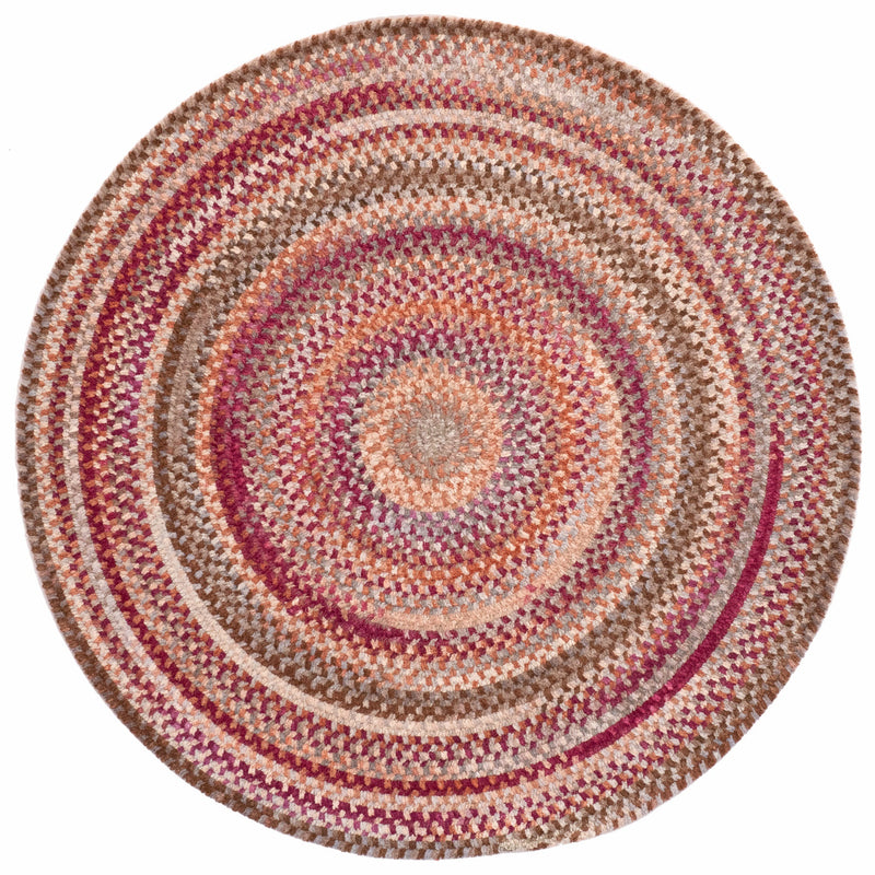 Synergy Rosewood Braided Rug Round SiloC image