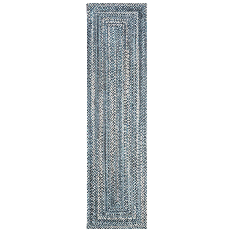 Synergy Chambray Braided Rug Concentric Runner Silo image