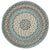 Wanderer Ocean Blue Braided Rug Round SiloC image