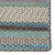 Wanderer Ocean Blue Braided Rug Cross-Sewn Corner image