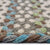 Wanderer Ocean Blue Braided Rug Cross-Sewn Cross Section image