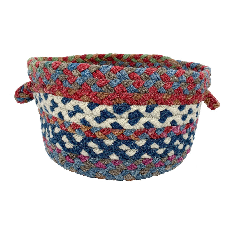 Wanderer Global Blue Braided Rug Basket SiloB image