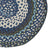 Wanderer Deep Blue Braided Rug Round Corner image