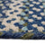 Wanderer Deep Blue Braided Rug Cross-Sewn Cross Section image