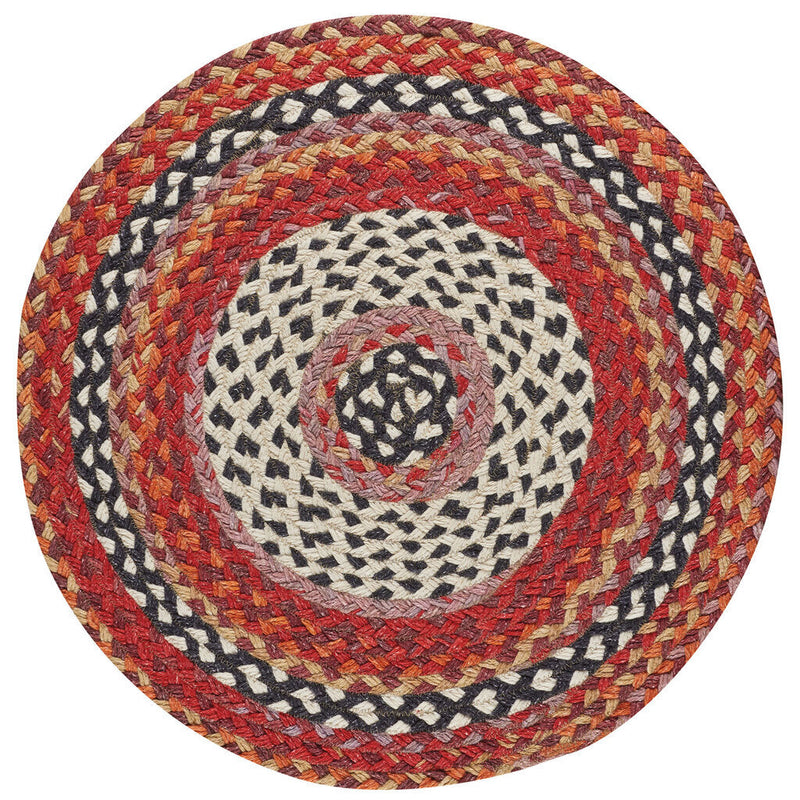 Wanderer Spice Braided Rug Round SiloC image