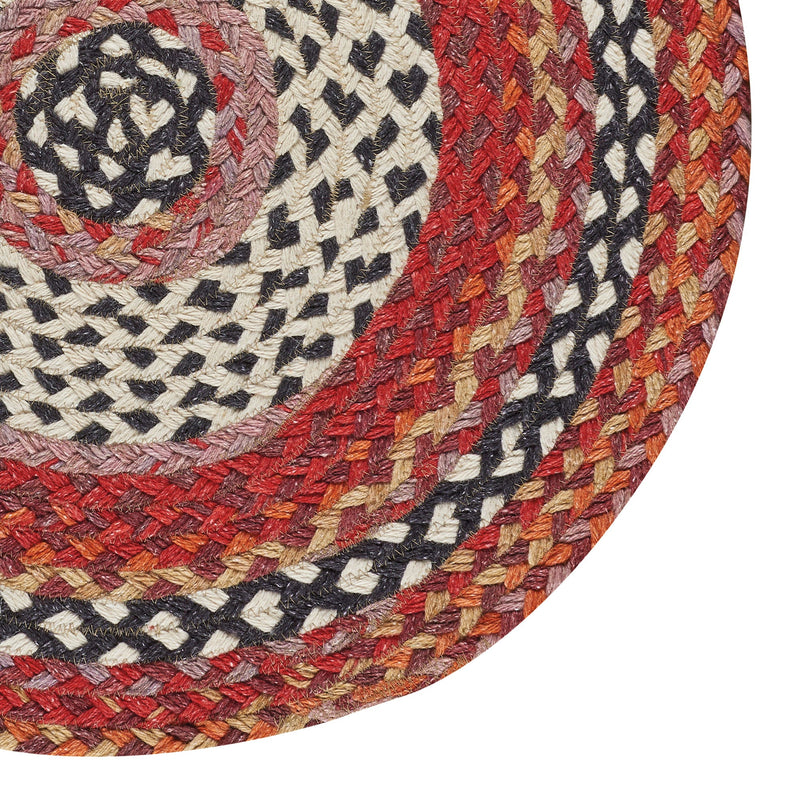 Wanderer Spice Braided Rug Round Corner image