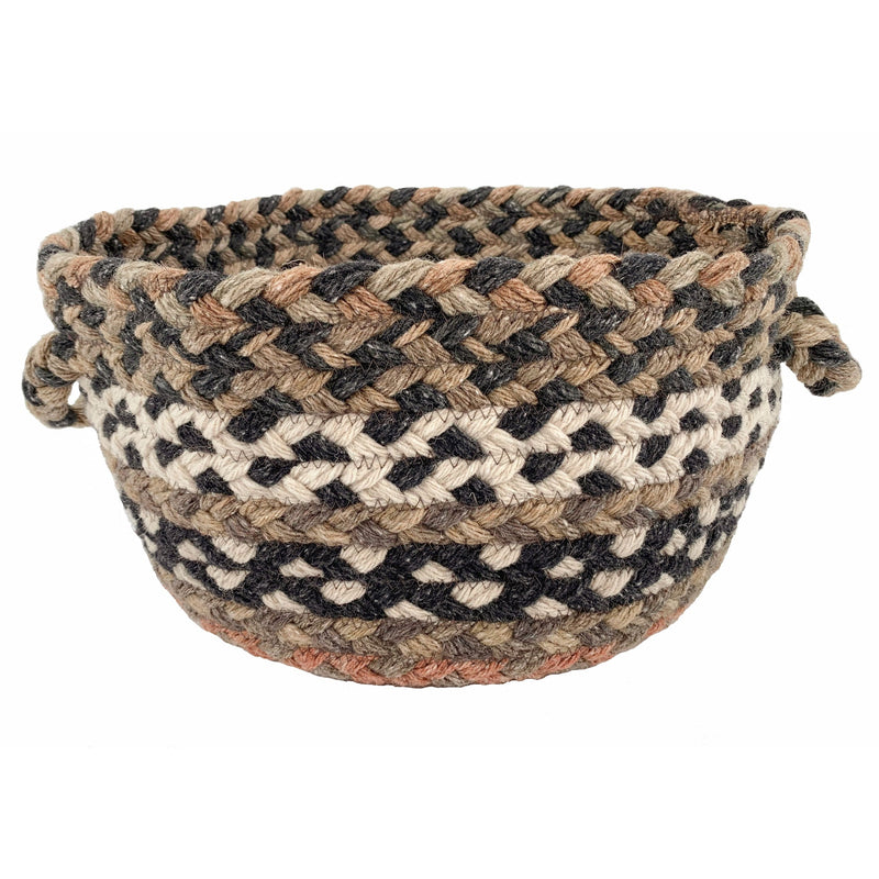 Wanderer Cognac Braided Rug Basket SiloB image