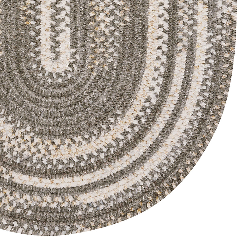 New Homestead Marble Braided Rug Oval Corner image