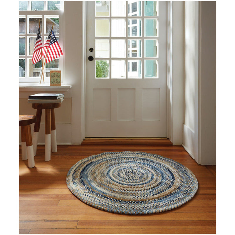 New Homestead Vista Braided Rug Oval Roomshot image