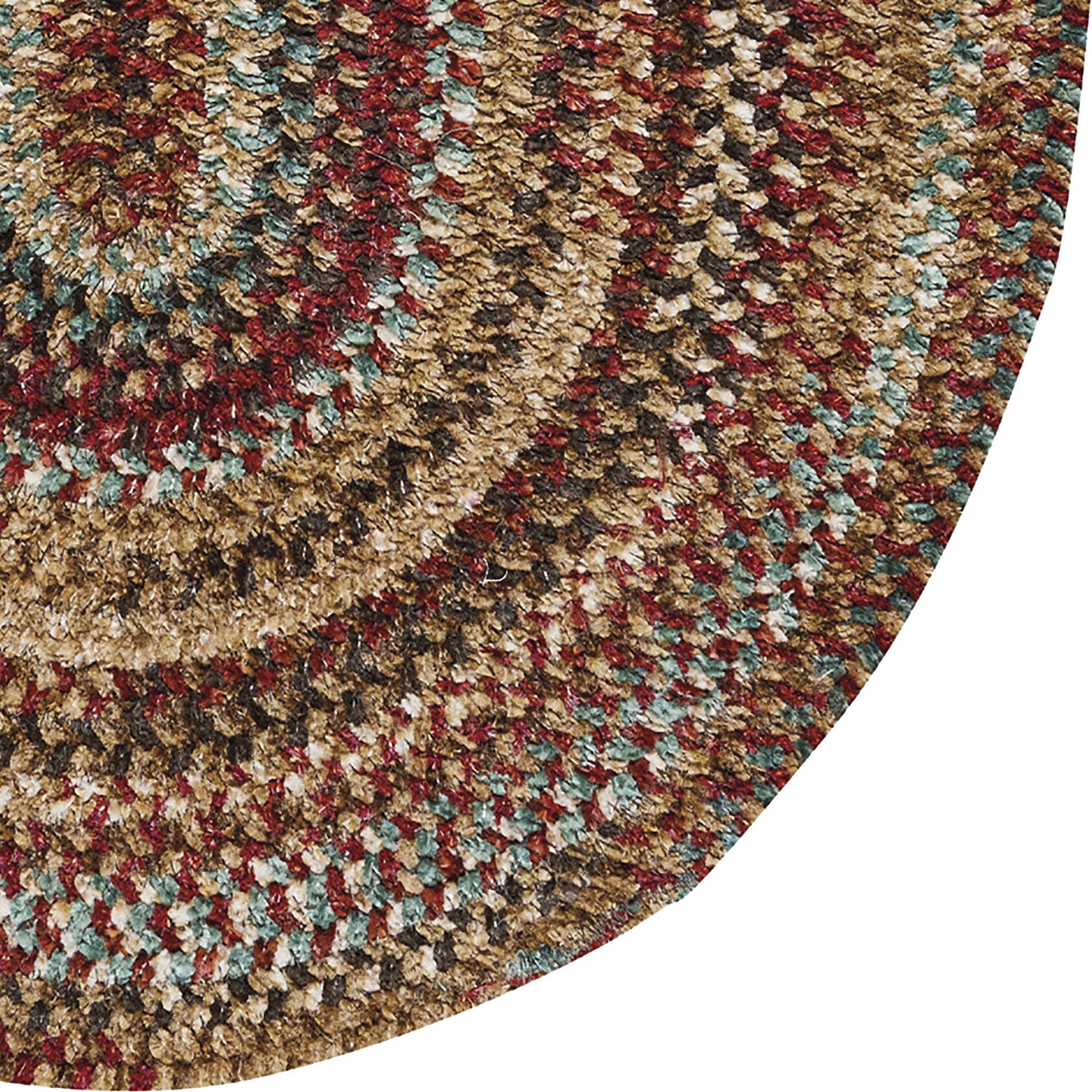 New Homestead Sundried Red Braided Rug Oval image