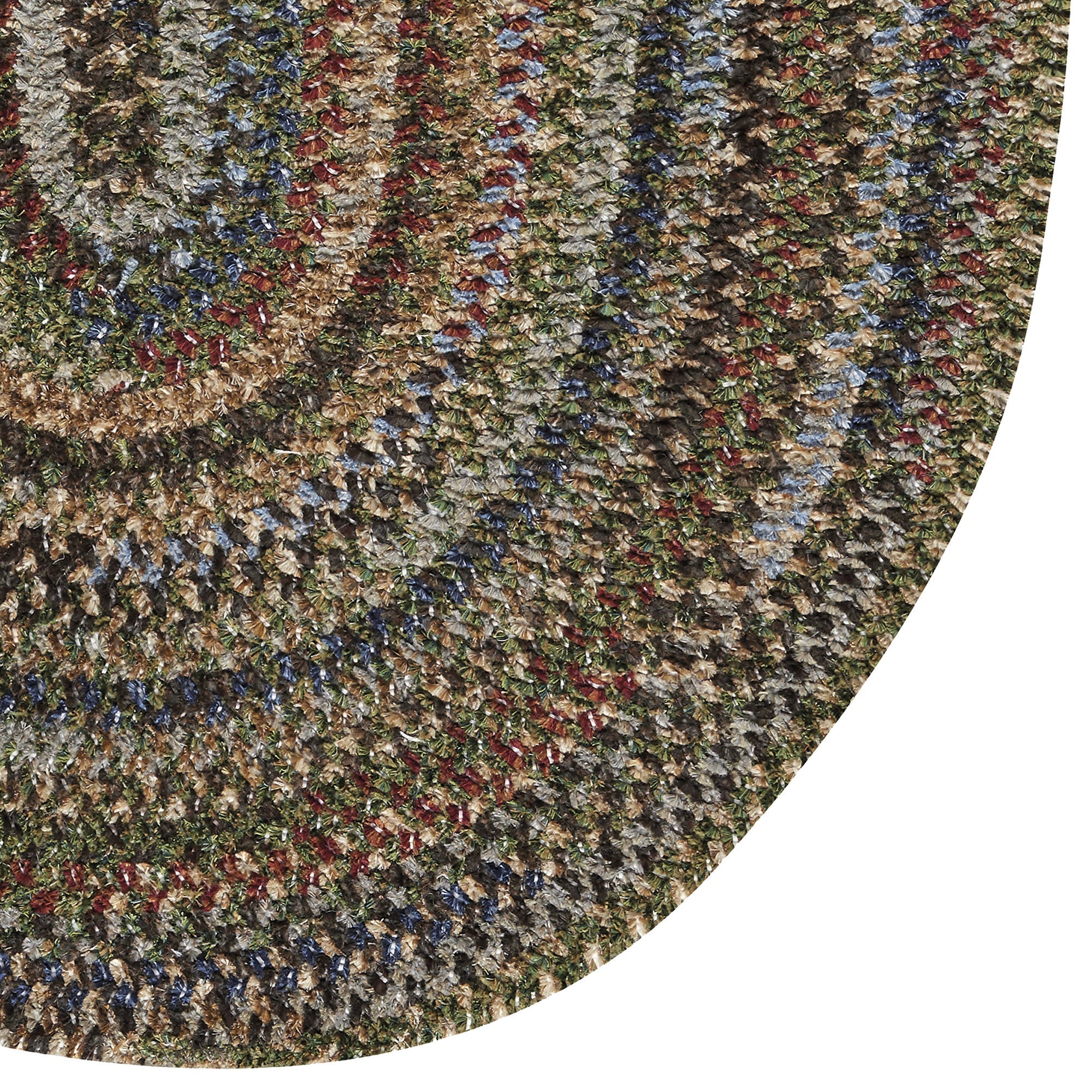 New Homestead Multi Braided Rug Oval image