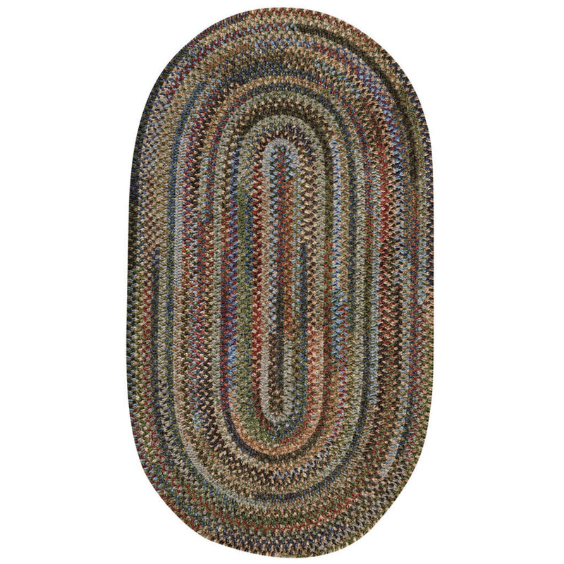 New Homestead Multi Braided Rug Oval SiloV image