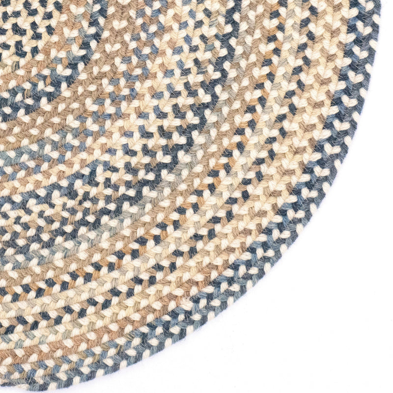 Bonneville Sandy Beach Braided Rug Round Corner image