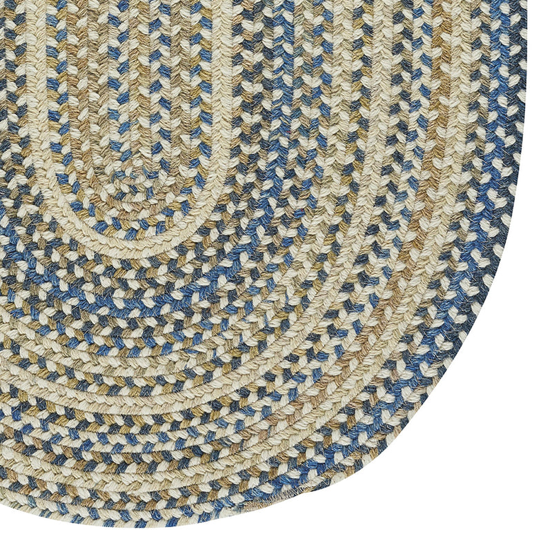 Bonneville Sandy Beach Braided Rug Oval Corner image