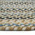 Bonneville Sandy Beach Braided Rug Oval Cross Section image