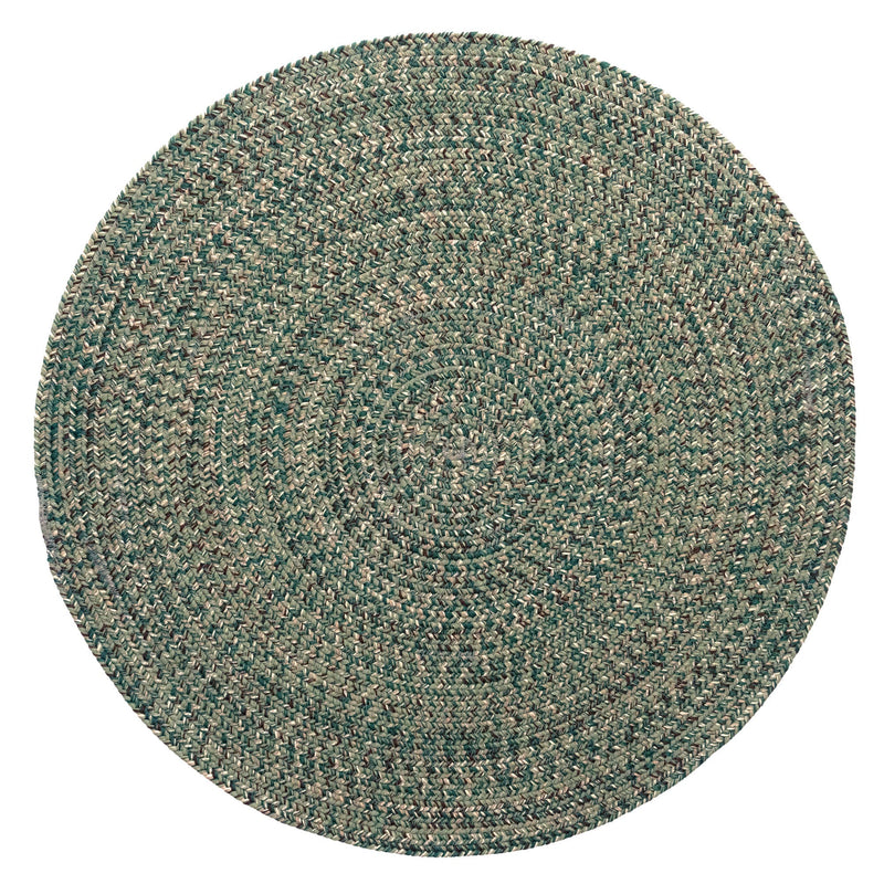 Seaport Spruce Braided Rug Round SiloC image