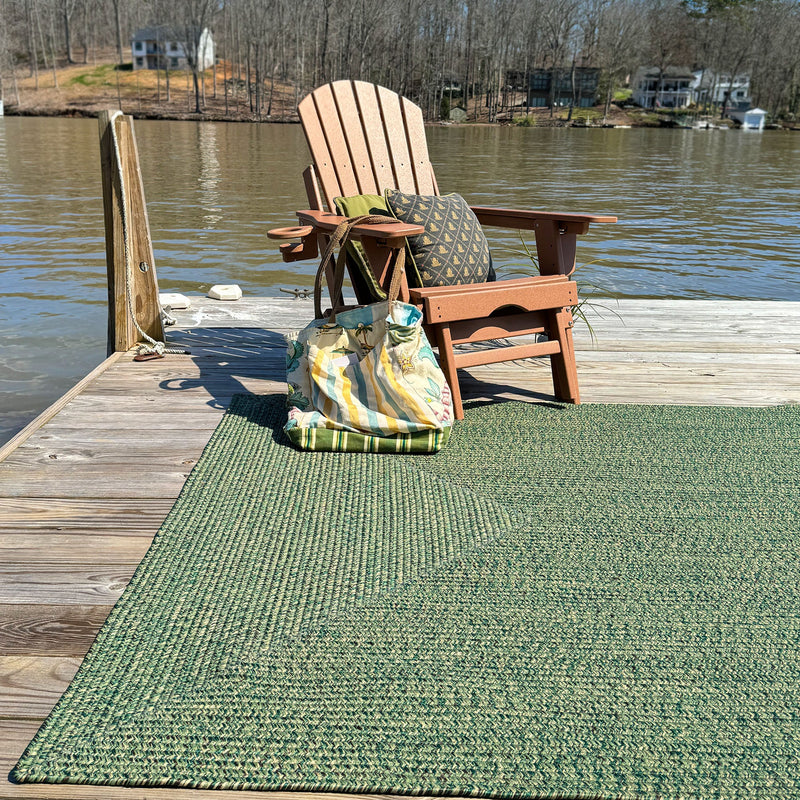 Seaport Spruce Braided Rug Rectangle Roomshot image