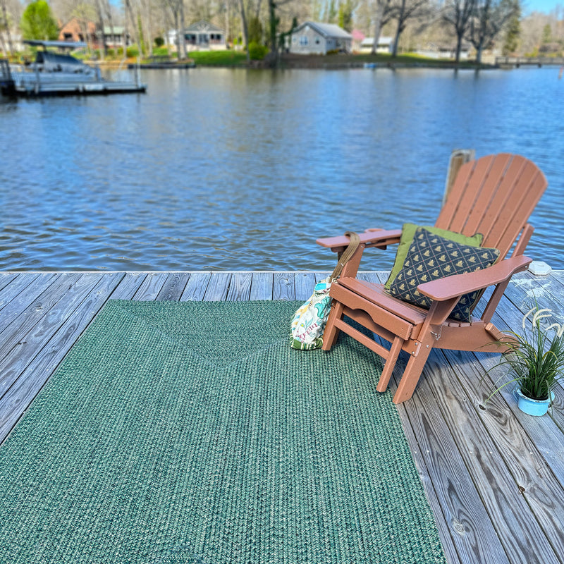 Seaport Spruce Braided Rug Rectangle Roomshot image