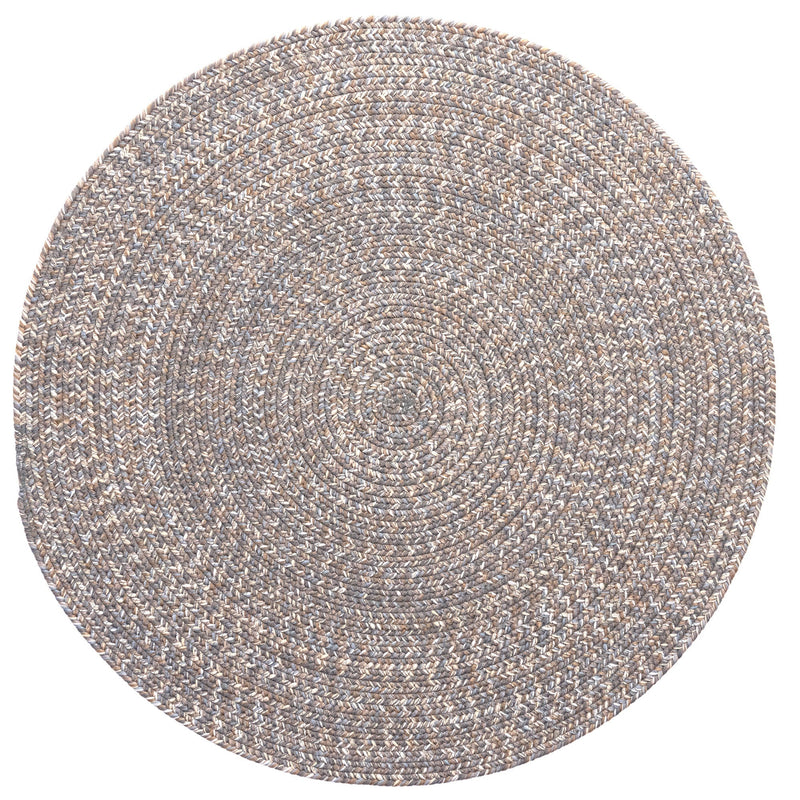 Seaport Granite Braided Rug Round SiloC image