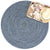 Seaport Blue Bay Braided Rug Round Roomshot image