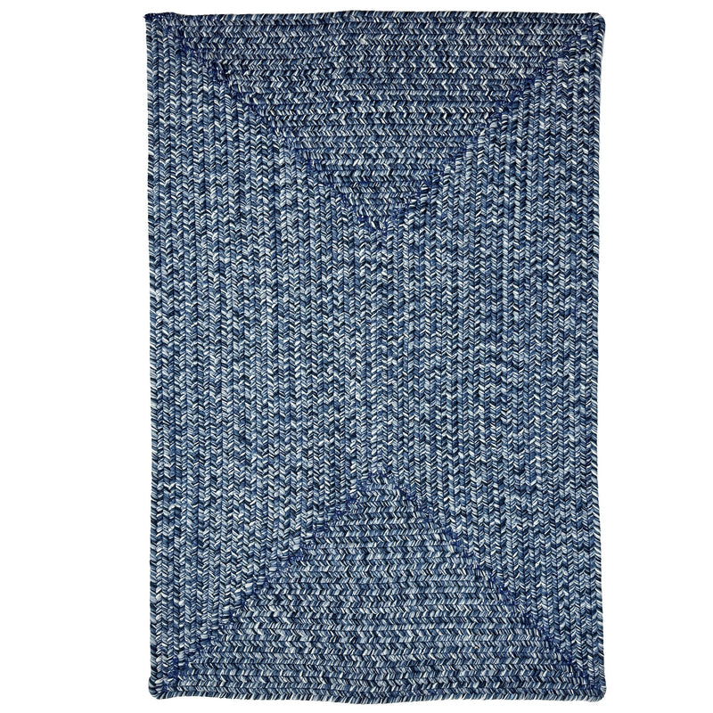 Seaport Blue Bay Braided Rug Rectangle SiloR image