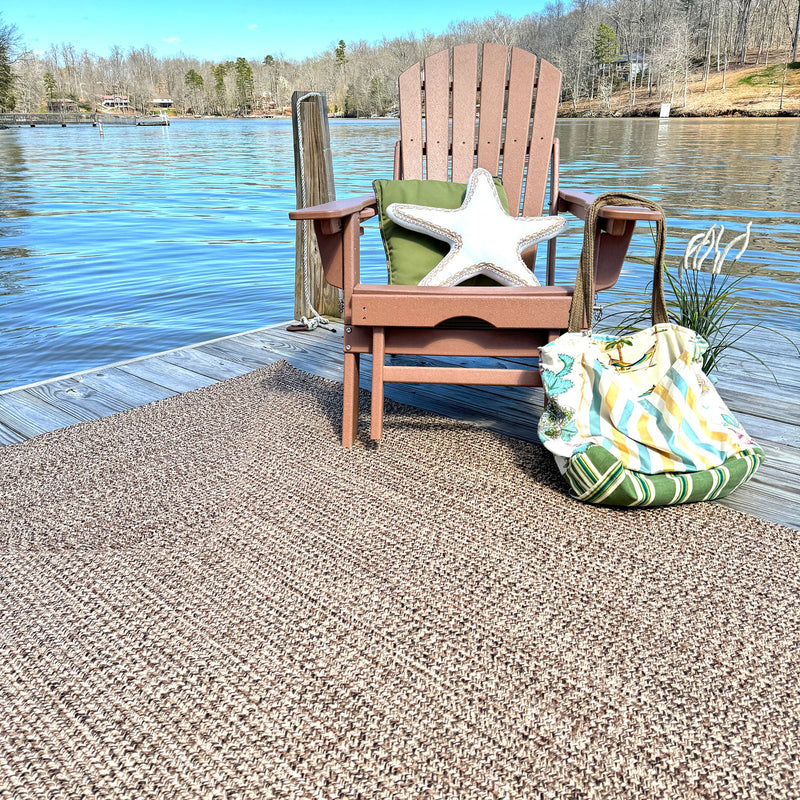 Seaport Chestnut Braided Rug Rectangle Roomshot image