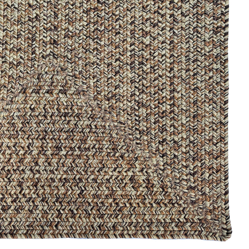 Seaport Chestnut Braided Rug Rectangle Corner image