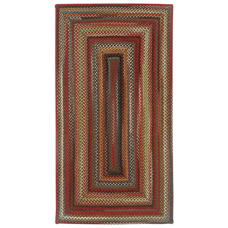 Americana Mocha Braided Rug Concentric SiloQ image