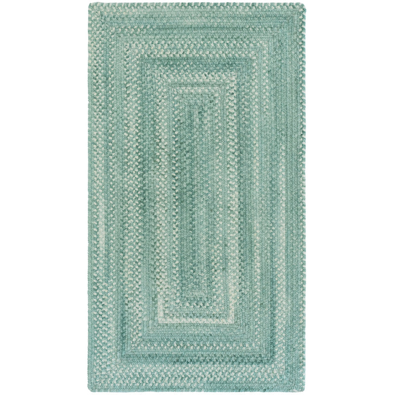 Bambini Aquamarine Braided Rug Concentric SiloQ image