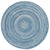 Bambini Cloud Blue Braided Rug Round SiloC image