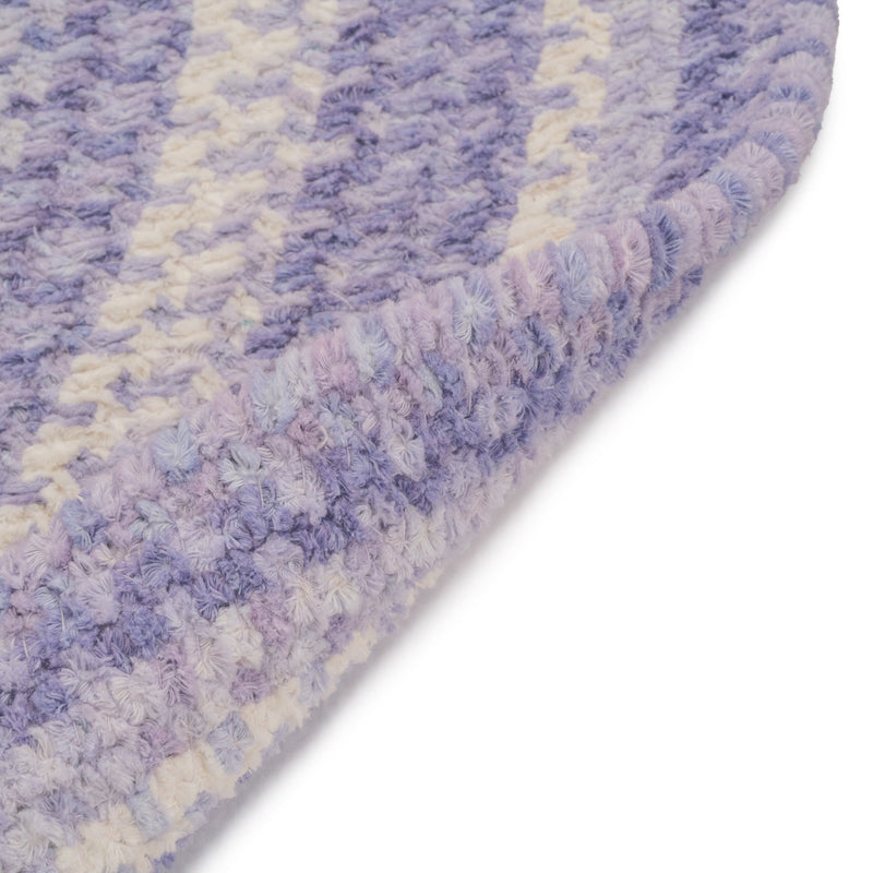 Bambini Periwinkle Braided Rug Round Back image