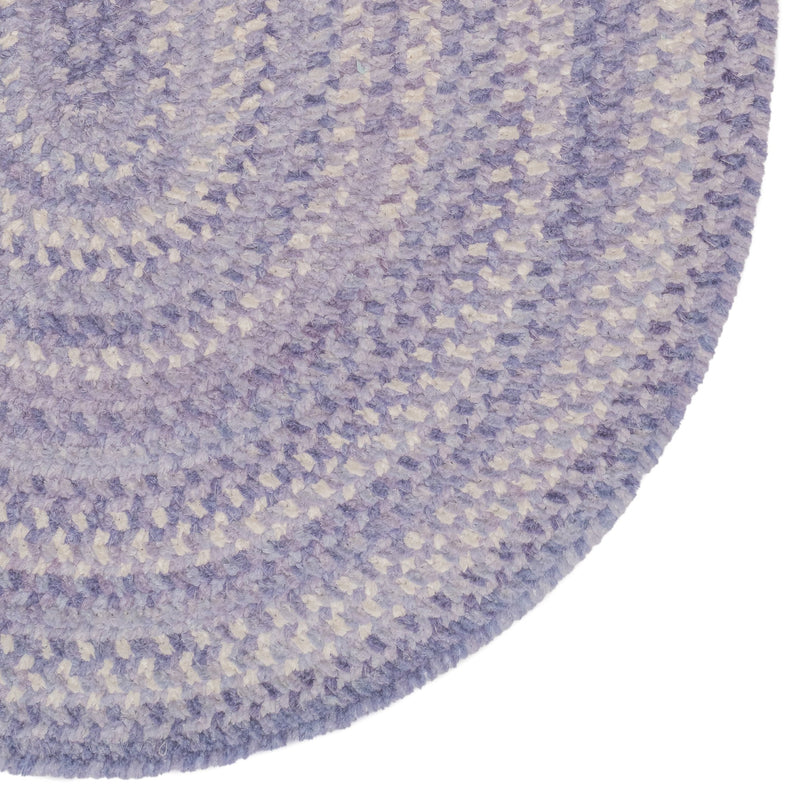 Bambini Periwinkle Braided Rug Oval Corner image