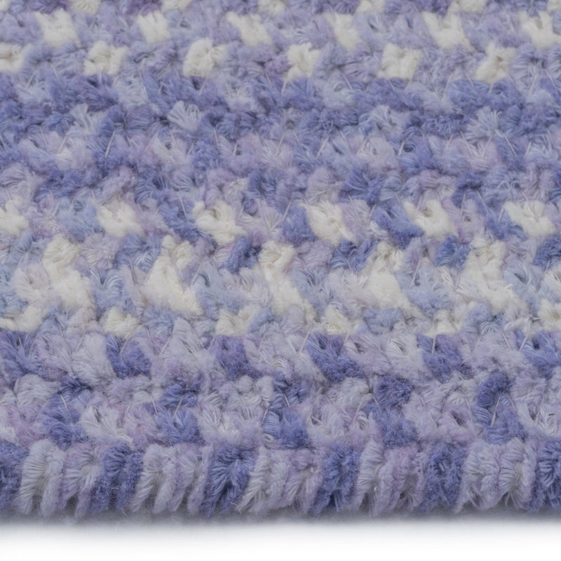 Bambini Periwinkle Braided Rug Oval Cross Section image