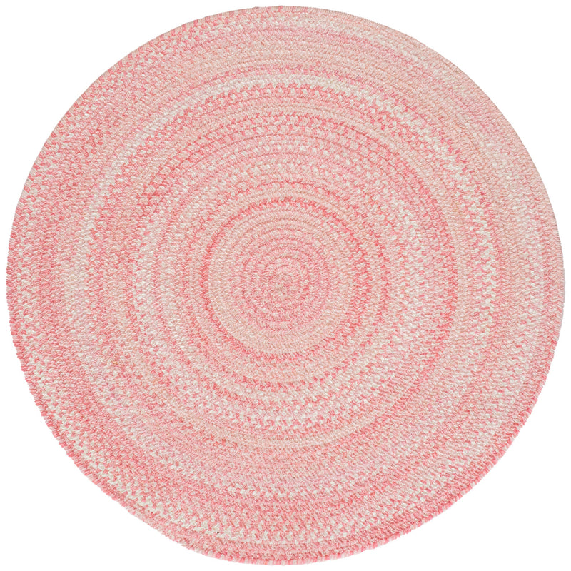 Bambini Pretty In Pink Braided Rug Round SiloC image