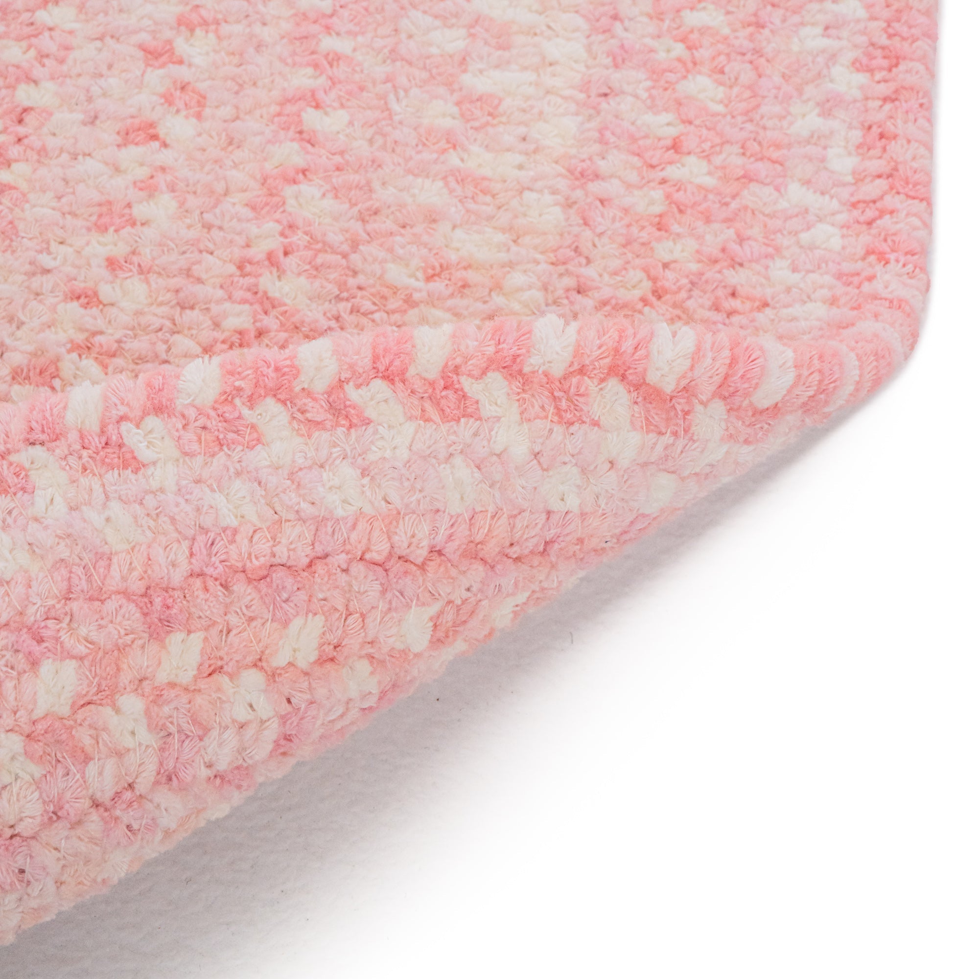 Bambini Pretty In Pink Braided Rug Oval image