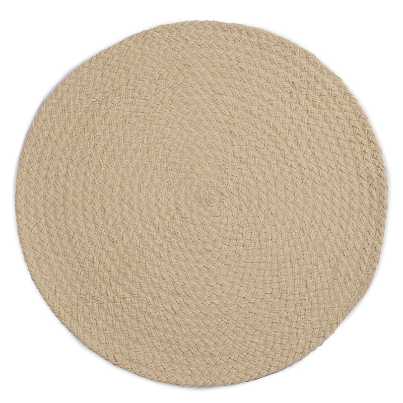 Naturelle Natural Braided Rug Round SiloC image